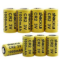 Shockli CR2 3V Lithium Battery 1000mAh, 8 Pack Photo Batteries with PTC Protection (Carry Box Included) -Ideal for Instax Mini 50 Mini 50S Mini 55, Range Finder