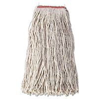 Rubbermaid Commercial Non-Launderable Cotton/Synthetic Cut-End Wet Mop Heads RCP F518-12 WHI