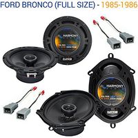 Compatible with Ford Bronco (Full Size) 1985-1986 Speaker Upgrade Harmony R65 R68 Package New
