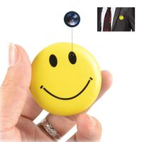 Mini Hidden Camera Smile Face Shirt Spy Camera Video Recorder Photo Taking Security Camera