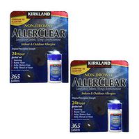 Non Drowsy Allerclear Loratadine Tablets, Antihistamine, 10mg, 365-Count Personal Healthcare/Health Care (2 Pack)