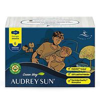 AUDREY SUN Organic Pads for Women Overnight - Organic Overnight Pads with Wings - Organic Pads Menstrual - Overnight - 6 Count 18 Total (Packaging May Vary)