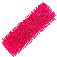Mop Replacement Heads,Fullfun Dual Action Chenille Flip Mop Damp (Red)