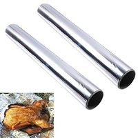 Eorta 2 Pack Kitchen Aluminum Foil Rolls Tinfoil Oilpaper Cooking Wrapping Tool for Oven Baking Barbecue Grill on Household, Silver, 196.8"X 11.8"