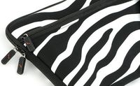 - Exotic Zebra Black White Sleeve Case for ASUS Eee PC Seashell Karim Rashid Collection 1008P-KR-PU17-PI 10.1-Inch Hot Pink Netbook {+ 1pc name tag}