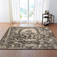 Modern Rugs, Living Room Carpet Bedroom Coffee Polyester Carpets, Minimalist Chinese Style Rug