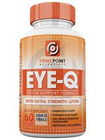 Eye-Q Powerful Vision Support Advanced Formula with: Extra Strength Lutein, Bilberry, Vitamin A and Zinc, Best Support for Retina and Macula with Vitamins and Antioxidants 60 Tablets