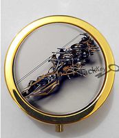 BlackKey Bow and Arrow 3-Compartment Decorative Pocket Gift Box Case Organizer for Pill, Color 2 -370