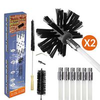 Dryer Vent Cleaning Kit,24FT Rotary Dryer Vent Lint Brush,12-Piece Dryer Duct Cleaning System kit with Synthetic Brush Head Quick Snap Locking,Extend Plus 23.5"Flexible Wire Shaft Brush (24FT+Brush)