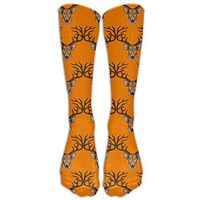 Egg Egg Cool Deer Head Fashion Creative Stocking Socks Athletic Crew Socks