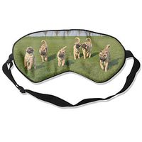 Dog Sharpei Animals Pure Silk Sleeping Mask Reusable Cold to Improve Sleep Relief Edema Eyestrain Fatigue Fatigue Headache and Tension Best Men and Women Eye Mask
