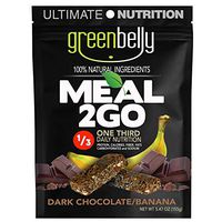 Greenbelly Backpacking Meals - Backpacking Food, Appalachian Trail Food Bars, Ultralight, Non-Cook, High-Calorie, Gluten-Free, Ready-to-Eat, All Natural Meal Bars (Dark Chocolate, 12 Meals)
