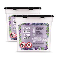 Love Home and Planet Laundry Detergent Packets Lavender & Argan Oil, 30 Count, Pack of 2