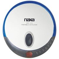 Naxa NPC319BLU Slim Personal Compact Disc Player Blue