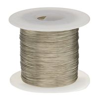 Remington Industries 30TCW250 Tinned Copper Wire, Buss Wire, 30 AWG, 250' Length, 0.0100" Diameter, Silver, Bus Bar Wire
