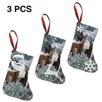 Christmas Stockings Decoration Tree, Nature, Forest, Funny for Funny Xmas Party