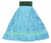 Wilen A02602, J W Atomic Loop Wet Mop, Medium, 5" Mesh Band, Blue (Case of 12)