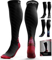Compression Socks for Men & Women (20-30 mmHg) - Anti DVT Stockings - Varicose Veins - Running - Nurses - Shin Splints Calf Pressure Support - Pregnancy - Flight Travel - S/M