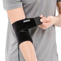 Bracoo Elbow Support, Reversible Neoprene Support Brace for Joint, Arthritis Pain Relief, Tendonitis, Sports Injury Recovery, ES10, Black, 1 Count