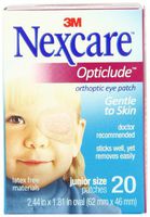 Nexcare Opticlude Orthoptic Eye Patches, Junior Size, 20-Count Boxes (Pack of 4)