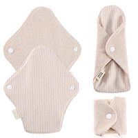 Kireina Women Menstrual Insert Pads, Reusable Washable Feminine Napkin Pantiliner Soft Cloth Sanitary Pad（7.5 x 2.6inch ）