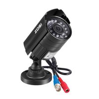 ZOSI 1080P HD-TVI Security Camera for Home Office Surveillance CCTV System - Bullet BNC Camera with Night Vision Black (Renewed)