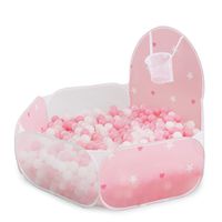 PlayMaty Ball Pit Play Tent with Basketball Hoop for Kids Toddlers Outdoor Indoor Play 4 Ft/120CM (Balls Not Included)