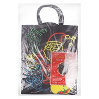 Unomor Bags, 32 PCS with 16 Christmas Bags and 16 Gift Tags, Glow in The Dark 3 Different Sizes, 4 Large, 5 Medium, 7 Small, 6 Designs Wrapping
