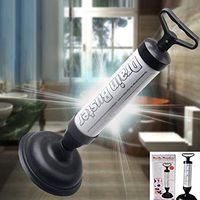 BeesClover Air-Pressure Type Toilet Dredging Device Drain Sink Pipe Clog Remover Bathroom Kitchen Cleaner Tool