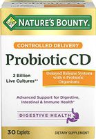 Nature's Bounty Probiotics Pills Controlled Delivery Dietary Supplement, Supports Digestive and Intestinal Health, 30 Caplets