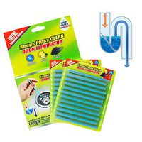 Daye Drain Cleaner Sticks Deodorizer Drain Strip Non-Toxic for Kitchen Bathroom Keeps Drains and Pipes Clear and Odor Prevent Clogs (Original Unscented)