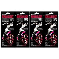 Pure-Aid Kinesiology Precut Tape Foot & Calf(4 Pack)