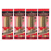 King Palm - Mini Size - Squeeze & Pop Pre Rolls - Margarita Flavored - Natural Pre Wrap Palm Leafs - Organic Wraps - Flavored Pre Rolled Cones - Flavored Wraps (4 Packs, 8 Rolls)