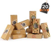 20 Piece Christmas Gift-To-Go Boxes, Holds Christmas Treats and Gifts - For Holiday Gift Giving