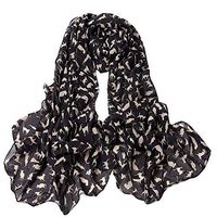 Theoylos Women's Scarf Little Cat Long Soft Scarves Ladies Thin Section Warm Wrap Shawl Winter Lightweight Scarf Pink