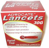 Advocate Lancets 30g Twist Top (Pack of 5)