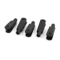 uxcell 5PCS RC Airplane Spare Parts Black Nylon Clevis M3 x 27mm