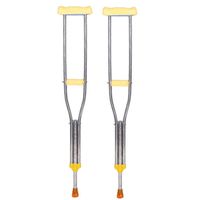 Lightweight Aluminum Alloy Underarm Crutches Telescopic Adjustable Height Non-Slip Shock Absorber Cane Walker for The Elderly 1 Pair (Size : 116~136cm)