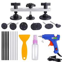 Dingq 20pcs Pulling Bridge Instruments DIY Hand Tool with Hot Melt Glue Spear Paintless Dent Repair Tools Kit Suit of Cars