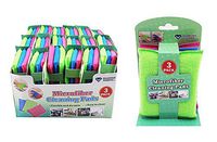 Diamond Visions 11-1901 3 Piece Microfiber Cleaning Pads in Assorted Colors Multipack (9 Microfiber Pads)