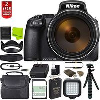 Nikon COOLPIX P1000 Digital Camera +128GB SDXC Memory Card + SD Card USB Reader + Memory Card Wallet + Flexible 12" Tripod with Rubber Grip Bundle