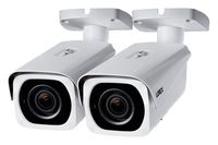 Lorex 8MP 4K IP Motorized Varifocal Zoom Bullet Security Camera LNB8973BW, 250ft IR Night Vision, 4X Zoom (2 Cameras, White)