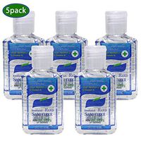 Hand Sanitizer Gel Liquid Hand Soap Portable Disposable No-wash 60ml (5 PACK)