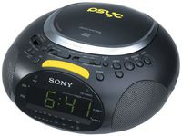 Sony ICF-CD832PS Psyc CD / AM / FM Stereo Clock Radio (Black)