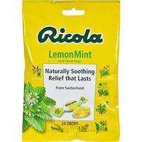 Ricola Lemon Mint Throat Drop - 24 per pack - 12 packs per casse.