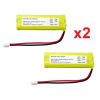 2 Fenzer Rechargeable Cordless Phone Batteries for V-Tech BT-18443 BT-28443 Cordless Telephone Battery Replacement Packs