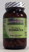 Echinacea Organic 420 mg American Supplements 90 VCaps