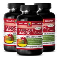 African Mango Formula - African Mango 4:1 Extract 1000 mg - Metabolism Support Supplements (3 Bottles 180 Capsules)