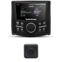 Rockford Fosgate PMX-3 Compact Digital Media Receiver with 2.7" Display Bundled with Mini Back up Cam