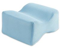 BodyHealt Orthopedic Knee Pillow - Memory Foam Wedge Contour - for Sciatica Relief, Back Pain, Leg Pain, Pregnancy, Hip and Joint Pain